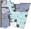 Floor Plan at Moment, Chicago, IL 60611